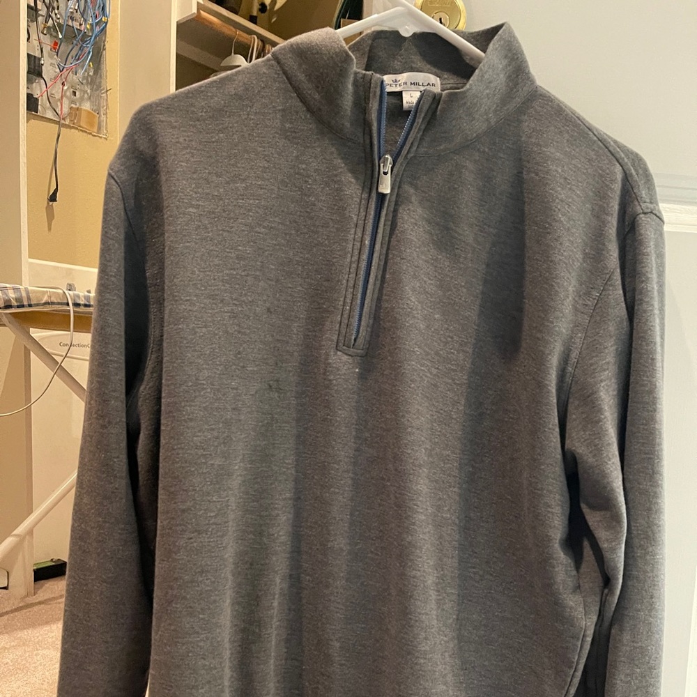 Peter Millar Grey Q-Zip